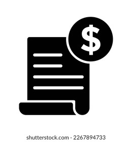 Bill icon vector design template