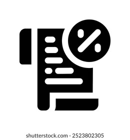 Rechnungssymbol. Vektorsymbol für Ihre Website, Ihr Handy, Ihre Präsentation und Ihr Logo-Design.