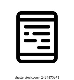 bill icon. vector line icon for your website, mobile, presentation, and logo design.