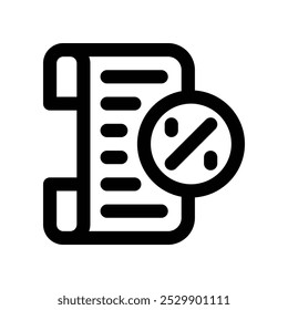 Rechnungssymbol. Vektorliniensymbol für Ihre Website, Ihr Handy, Ihre Präsentation und Ihr Logo-Design.