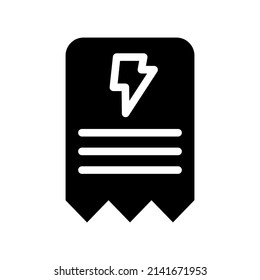 Bill Icon Vector Symbol Design Illustration