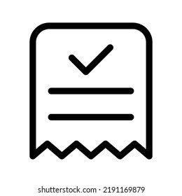 Bill Icon Vector Symbol Design Illustration