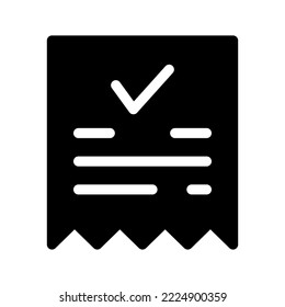Bill Icon Vector Symbol Design Illustration