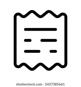 Bill Icon Vector Symbol Design Illustration