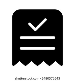 Bill Icon Vector Symbol Design Illustration