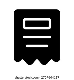Ilustración de diseño de símbolo de Vector de icono de Bill