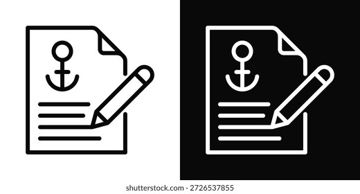 Estilo de fondo blanco y negro de Bill Icon