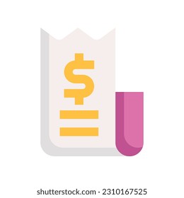 bill icon for your website, mobile, presentation, and logo design.