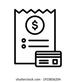 Bill, invoice, tax icon vector image. Can also be used for Finance and Money. Suitable for use on web apps, mobile apps and print media.