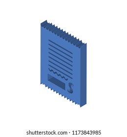 Bill isometric left top view 3D icon