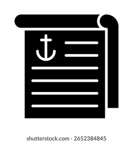 Bill Of Lading Icon Element For Design