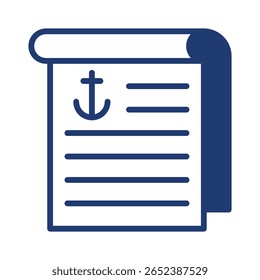 Bill Of Lading Icon Element For Design