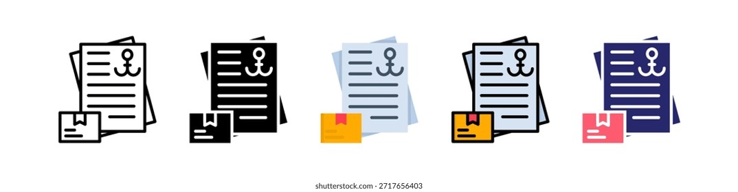 Lista De Carga Icono De Estilo Múltiple Conjunto De Colección..