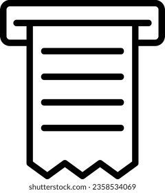 bill line icon illustration vector
