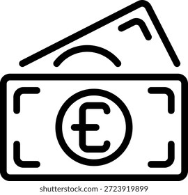 bill line icon illustration vector