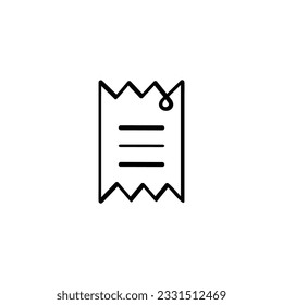 Bill Line Style Icon Design