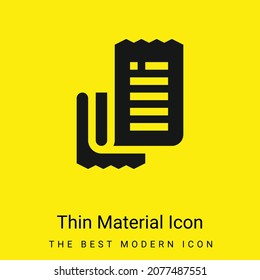Bill minimal bright yellow material icon