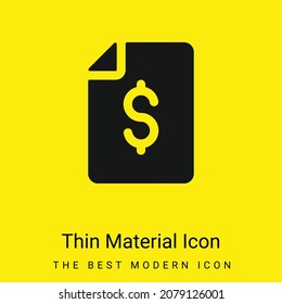Icono mínimo de material amarillo brillante