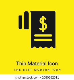 Icono mínimo de material amarillo brillante