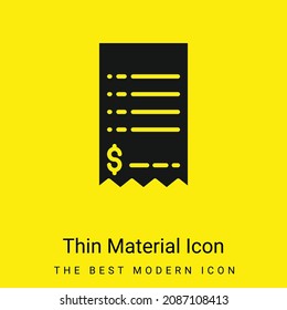 Bill minimal bright yellow material icon