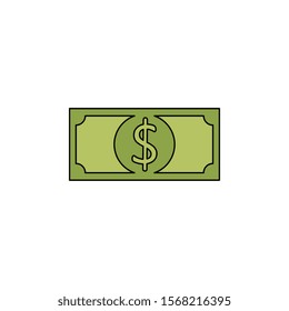 bill money cash isolated icon vector illustration design