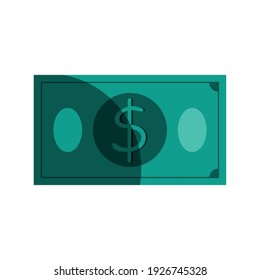 bill money dollar isolated icon vector illustration design