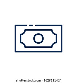 Bill of money financial item banking commerce market payment buy currency accounting and invest theme Vector illustration