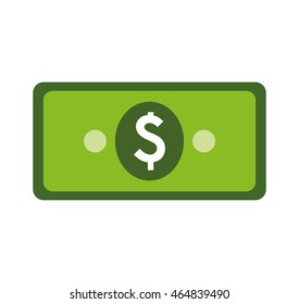 bill money financial item icon. Isolated and flat illustration. Vector graphic