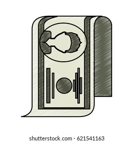 bill money isolated icon
