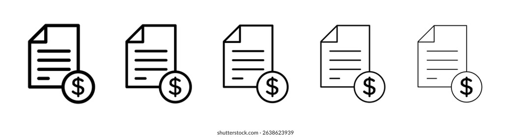 Bill paid icon concept. graphic design, logo, Web, UI.