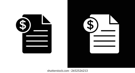Bill paid icon symbol collection. Flat vector stock illustration.