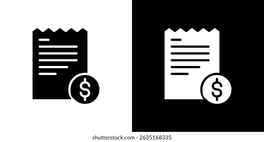 Bill paid icon symbols. Vector illustration.