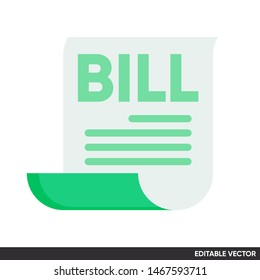 bill paper icon vector design