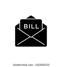 bill payment email icon vector