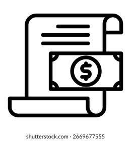 Bill Payment Icon Element For Design
