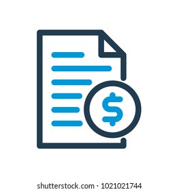 Bill payment line icon. Vector illustration.