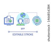 Bill payment provider concept icon. Online billing services, banking application idea thin line illustration. Customer service, support call center. Vector isolated outline drawing. Editable stroke