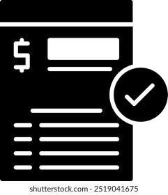 Bill payment Vector Icon Design Symbol