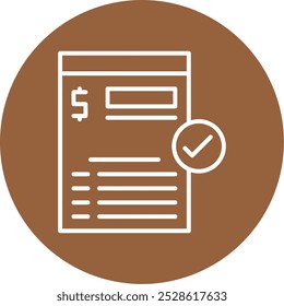 Bill payment Vector Icon Design Symbol