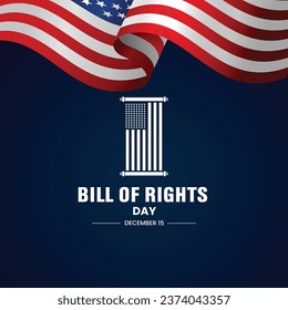 Bill of Rights Day. American Bill of Rights Day Creative Concept.  svg