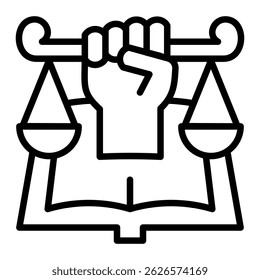 Bill-Rights-Symbolelement für Design
