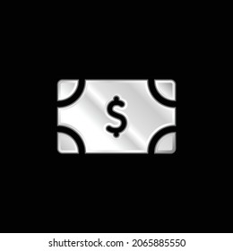 Bill silver plated metallic icon