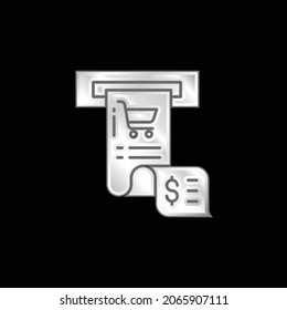 Bill silver plated metallic icon
