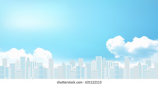 Bill town scenery background