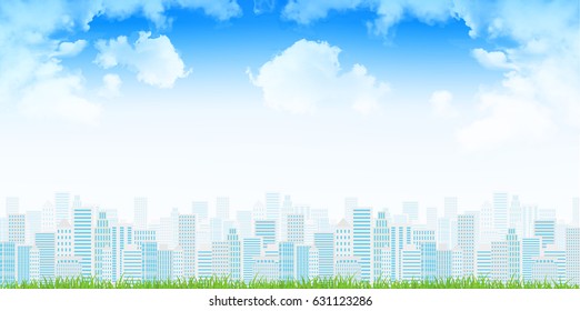Bill town scenery background