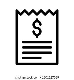 bill vector color line icon 