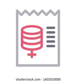 bill vector color line icon 