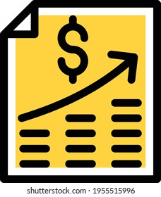 bill vector color line icon