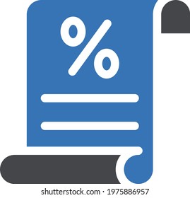 bill vector glyph colour  icon