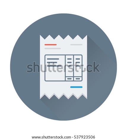 Bill Vector Icon